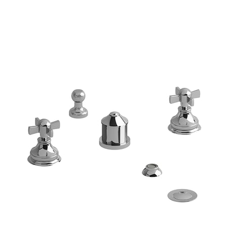 Riobel 4-Piece Bidet Faucet With Integrated Vacuum Breaker RT09XC